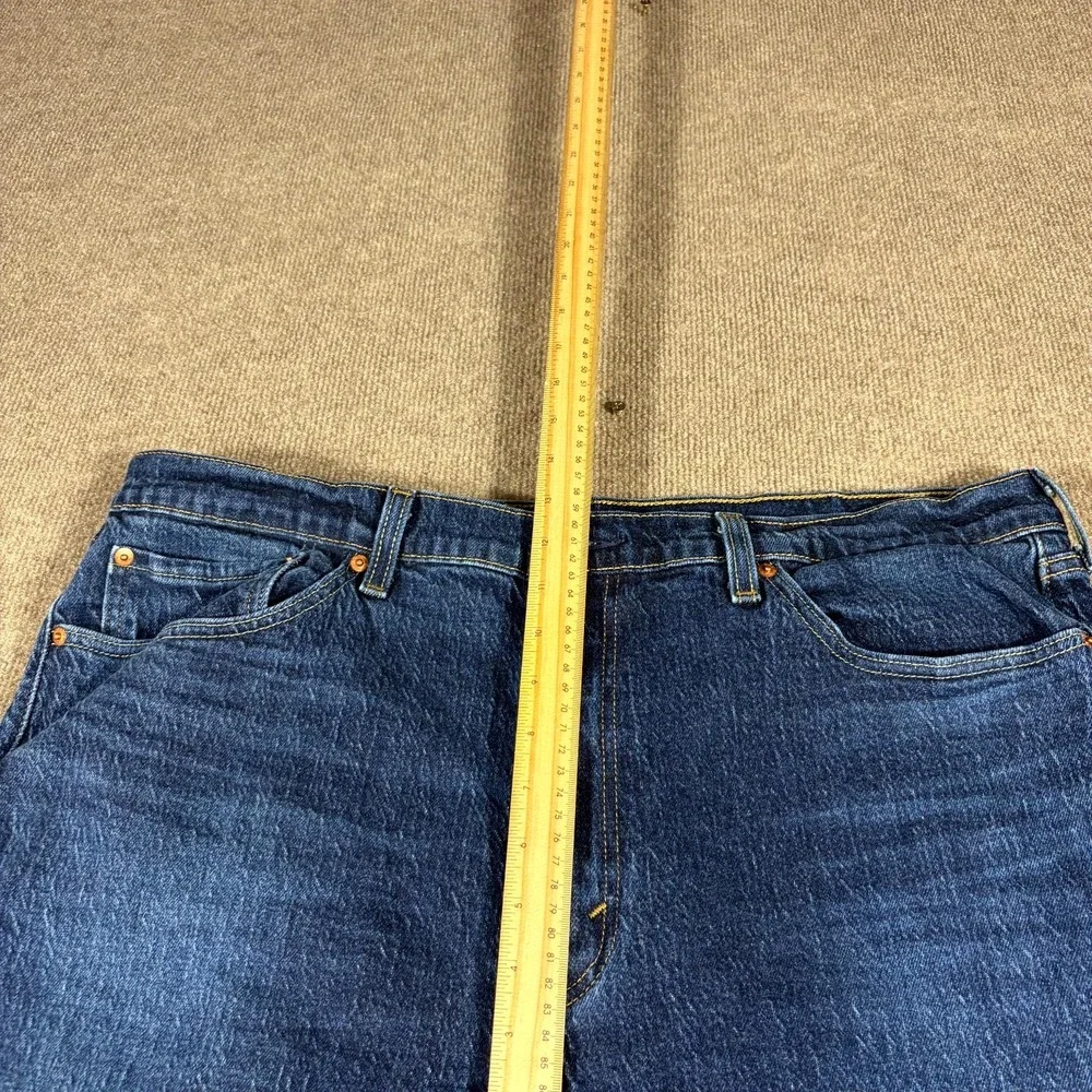 Levi's 505 Jeans Mens 40X30 Blue Denim Straight Leg Medium Wash High Rise Travel